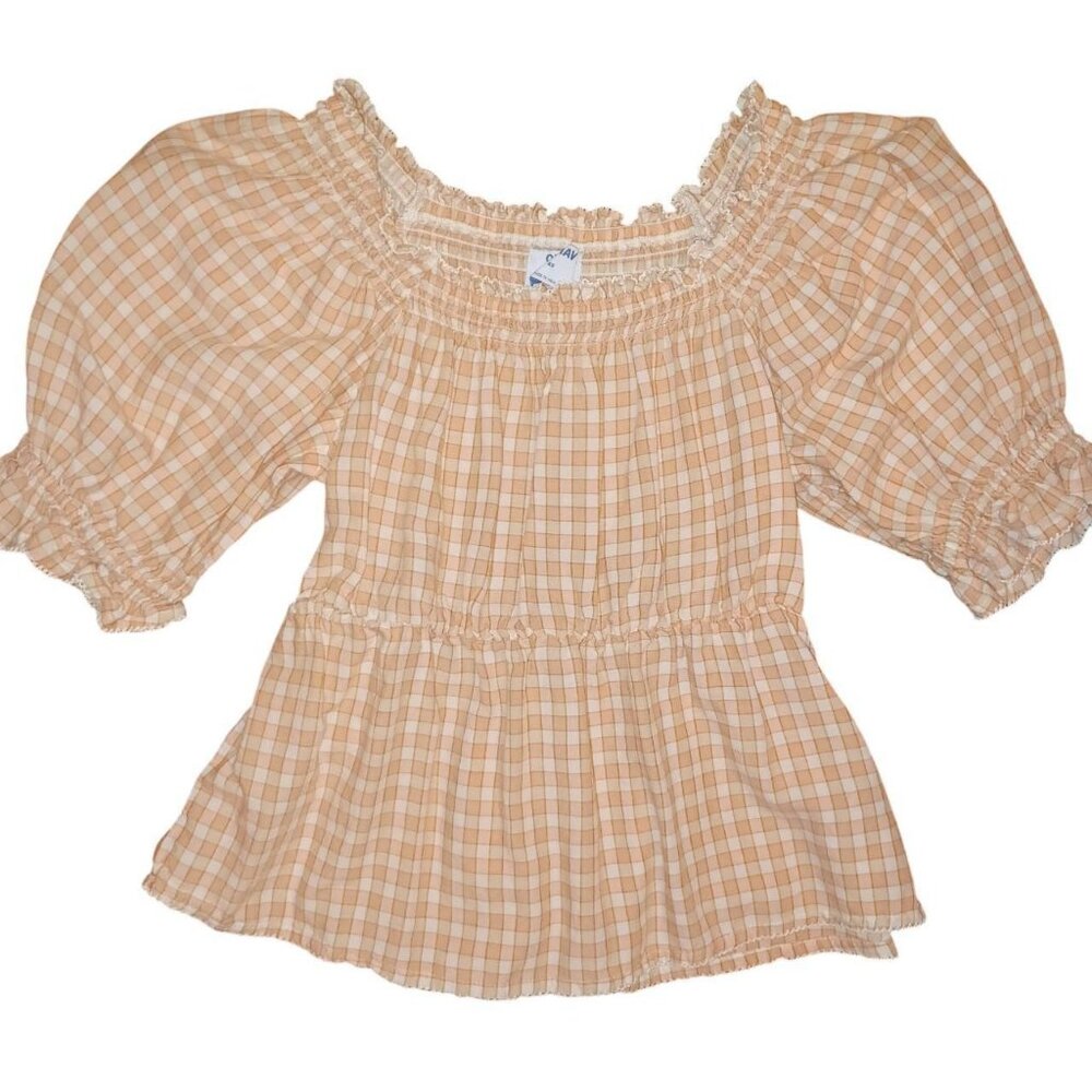Puff sleeve baby doll top